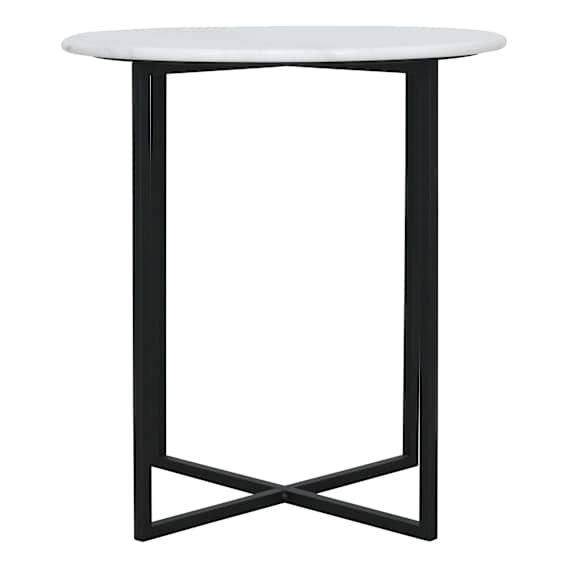 Ava Side Table 52cm in White Marble
