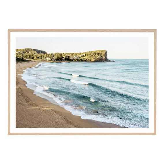 Avalon Beach Framed Print in 122 x 87cm