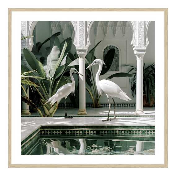 Azou Framed Print in 84 x 84cm
