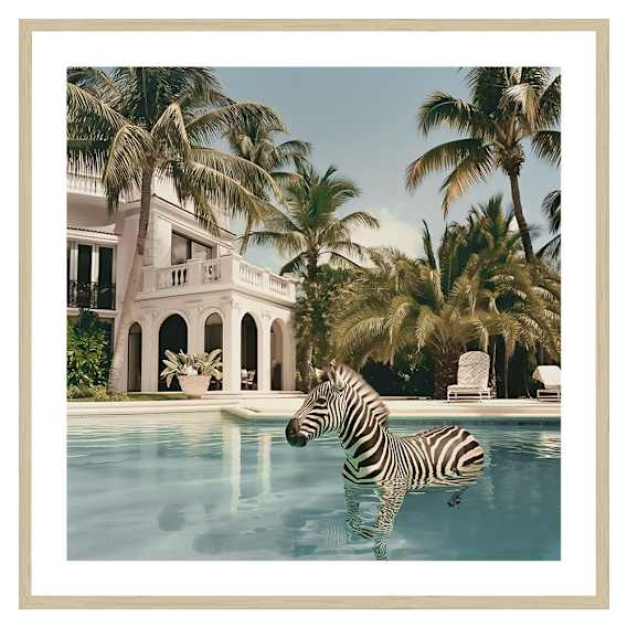 Bailey Framed Print in 84 x 84cm