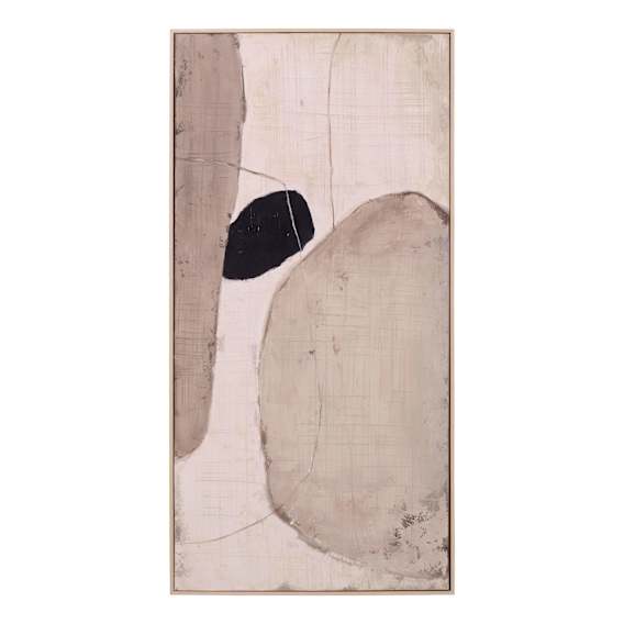 Balanced Curves Design 1 Box Framed Canvas in 70 x 140cm