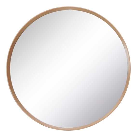 Benny Round Mirror 120cm in Natural Oak