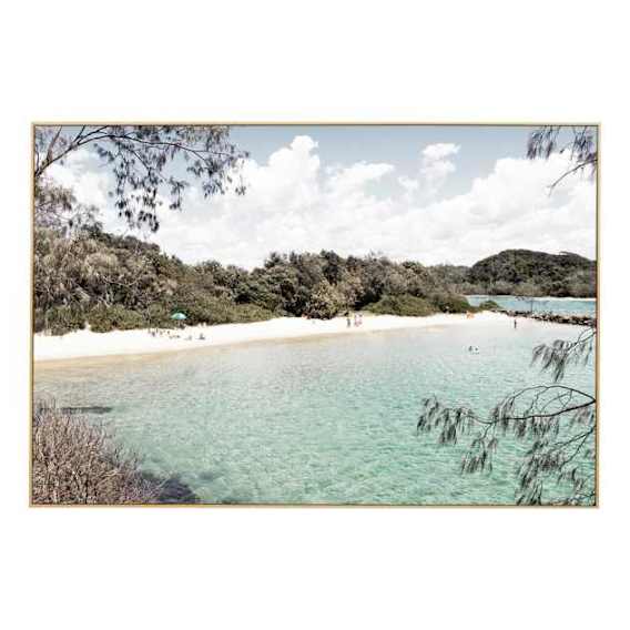 Beachside Bliss Box Framed Canvas in 152 x 102cm