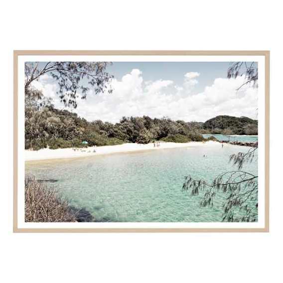 Beachside Bliss Framed Print in 122 x 87cm