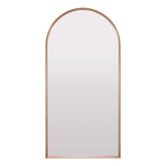 Benny Arch Leaner Mirror 100x200 in Natural Oak