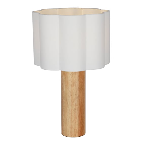Beamy Table Lamp 26x43cm in Natural / White