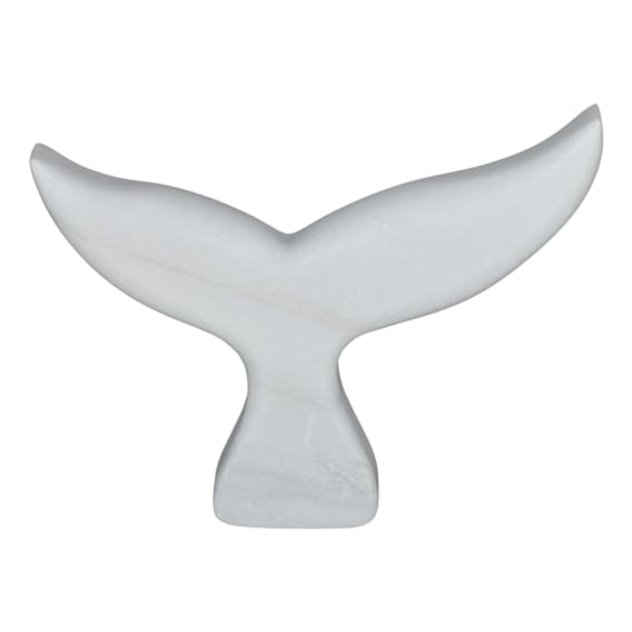 Beluga Sculpture 27x20cm in White