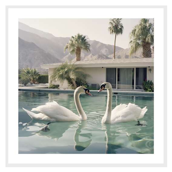 Bianca Framed Print in 60 x 60cm
