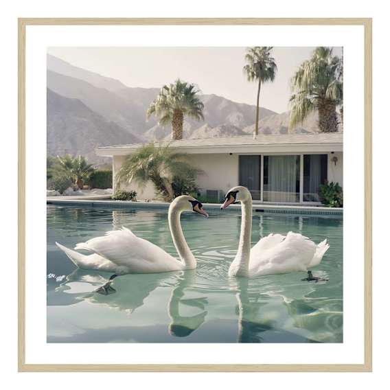Bianca Framed Print in 118 x 118cm