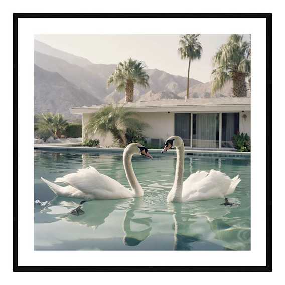 Bianca Framed Print in 95 x 95cm