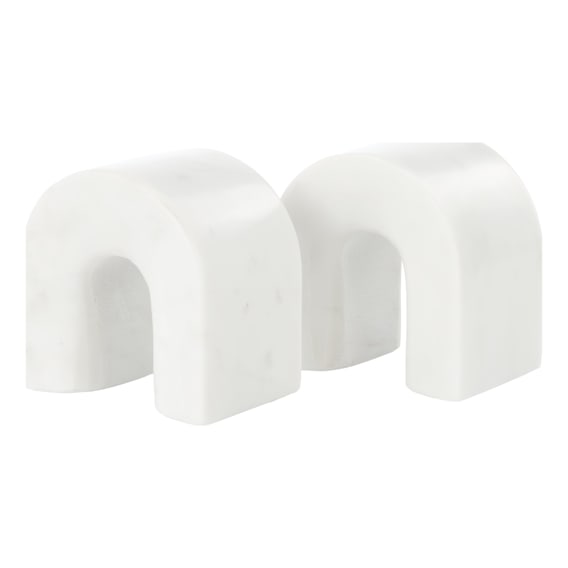 Boyd Bookends Set of 2 in White
