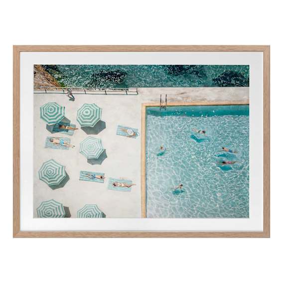 Bondi Bathers Framed Print in 105 x 84cm