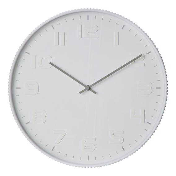 Boston Clock 49cm in White
