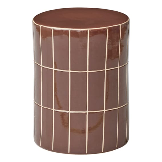 Boyd Side Table 33x44cm in Chocolate