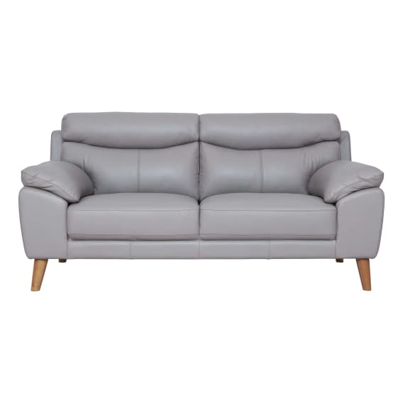 Bronco 2 Seater Sofa in Leather Pewter
