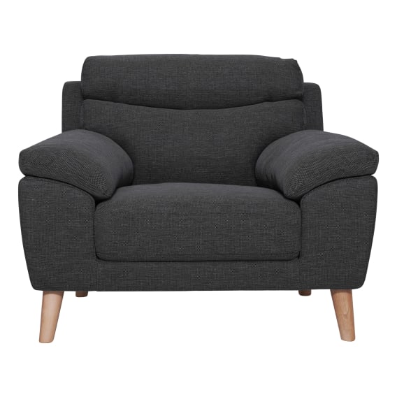 Bronco Armchair in Talent Charcoal