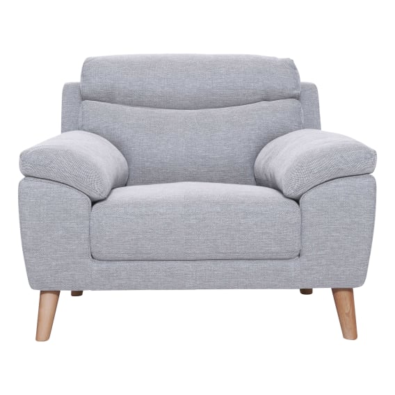 Bronco Armchair in Talent Silver