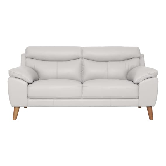 Bronco 2 Seater Sofa in Leather Pure White