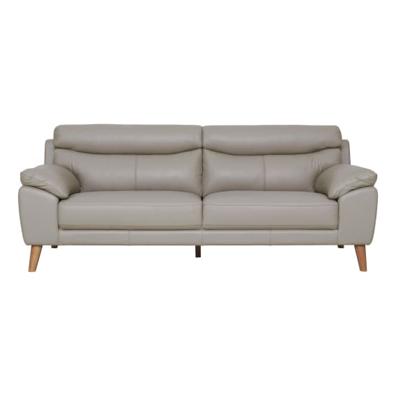 Bronco 3.5 Seater Sofa in Leather Light Mocha