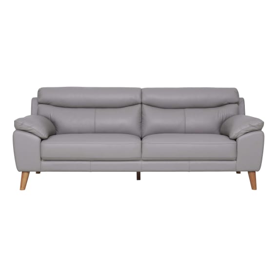 Bronco 3.5 Seater Sofa in Leather Pewter