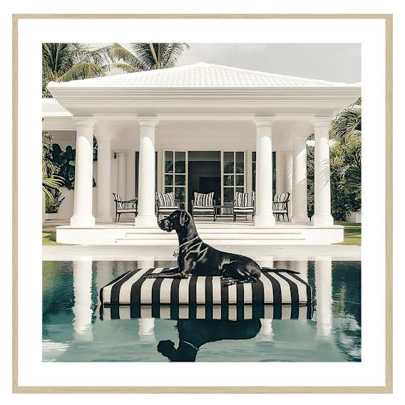 Bradley Framed Print in 95 x 95cm