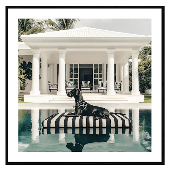 Bradley Framed Print in 118 x 118cm