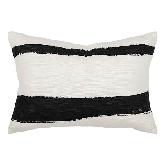 Brooks Feather Fill Cushion 50x35cm in Black
