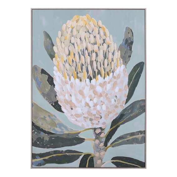 Bushland Banksia Box Framed Canvas in 102 x 142cm