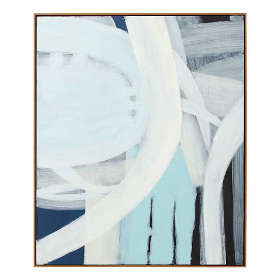 Byron Blue 1 Box Framed Canvas in 104 x 124cm