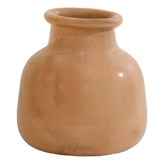 Bryon Vase Round 21x23cm in Toffee