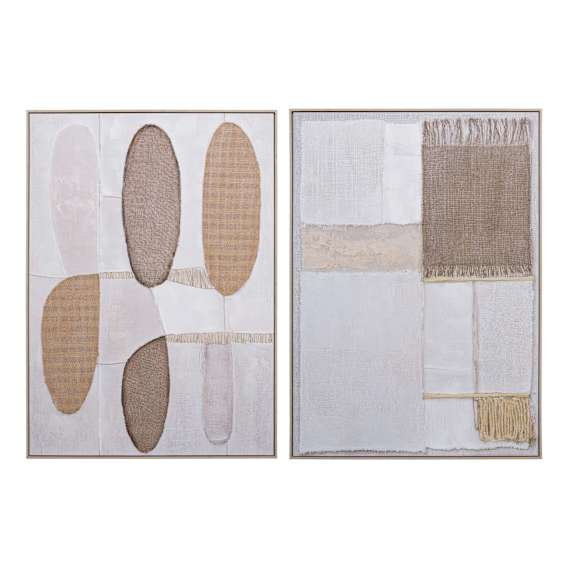 Coastal Sands Box Framed Canvas Set of 2 in 103 x 143cm
