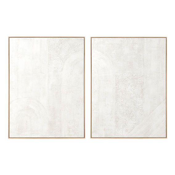 Contour Texture Box Framed Canvas Set of 2 in 79 x 104cm
