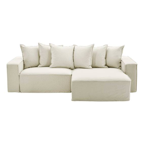 Ella 1.5 Seater Sofa + Chaise RHF in Lis Nature