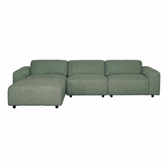 Harry 4.5 Seater Sofa + Ottoman in Cobble Green