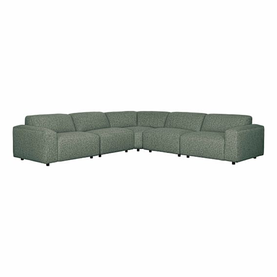 Harry 7 Seater Modular Sofa in Cobble Green