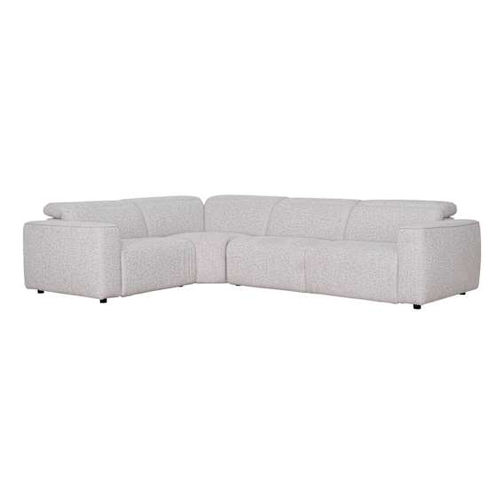 Nevada 4 Seater Modular Recliner Sofa in Domino Marshmallow