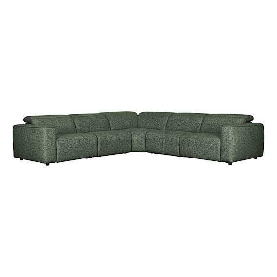 Nevada 5 Seater Modular  Sofa with 2 Recliners in Domino Heritage