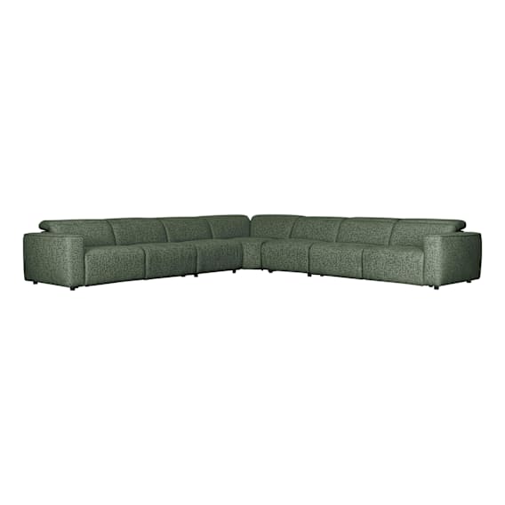 Nevada 7 Seater Modular  Sofa Recliner in Domino Heritage