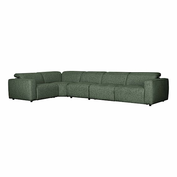 Nevada 5 Seater Modular  Sofa with 3 Recliners in Domino Heritage