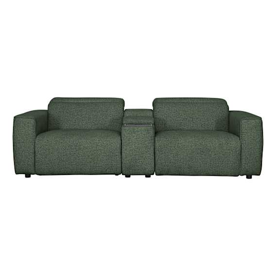 Nevada 2 Seater Recliner  Sofa + Console in Domino Heritage