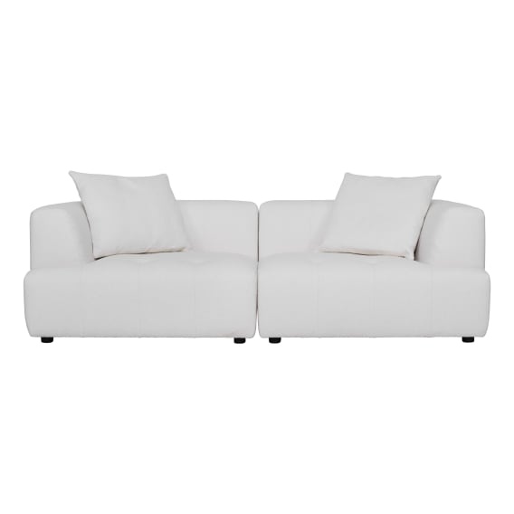 Rubin 3 Seater Sofa in Het White