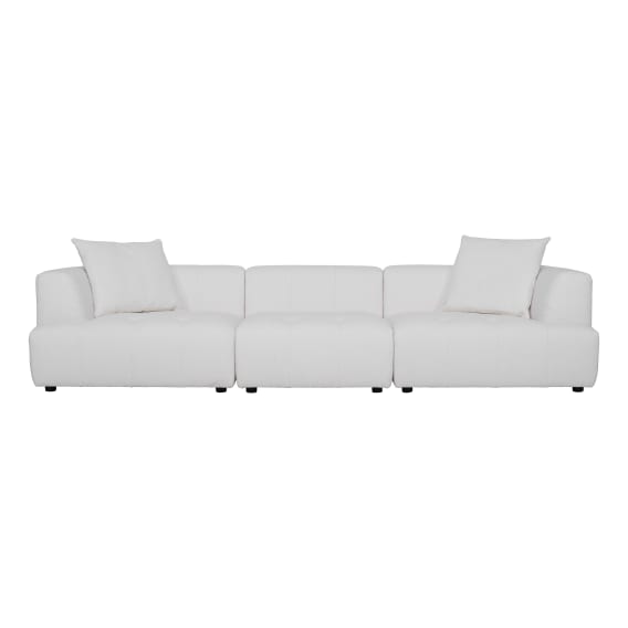 Rubin 4 Seater Sofa in Het White