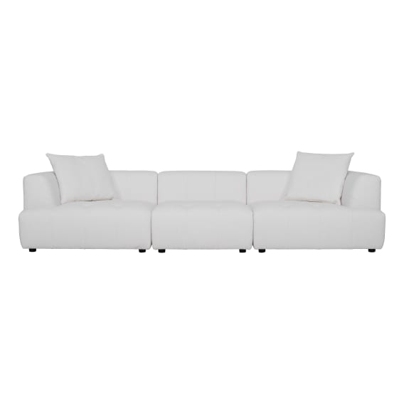Rubin 4 Seater Sofa in Het White