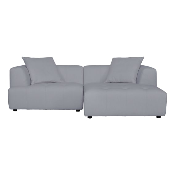 Rubin 1.5 Seater + Chaise Sofa RHF in Het Cement