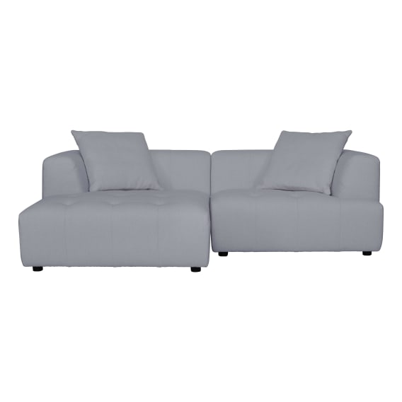 Rubin 1.5 Seater + Chaise Sofa LHF in Het Cement