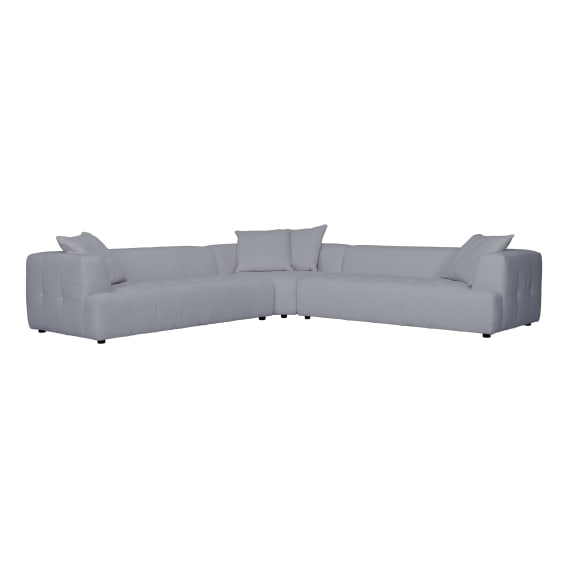 Rubin 7 Seater Modular Sofa in Het Cement