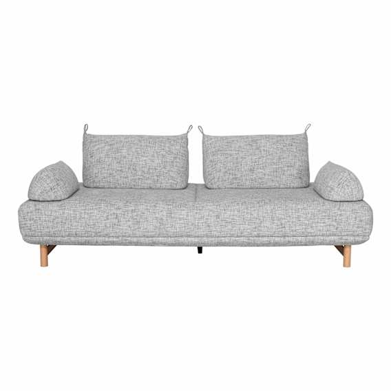 Studio 3 Seater Sofa with Backrests and Armrests in Emmy Flint