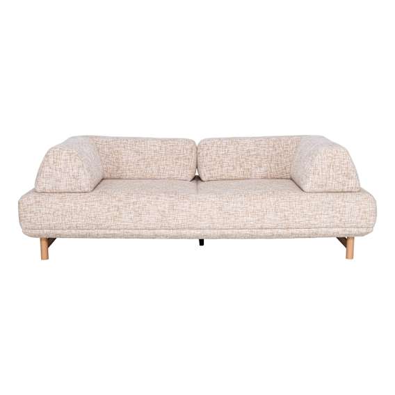 Studio 3 Seater Sofa with 2 Corner Backrests in Emmy Fossil