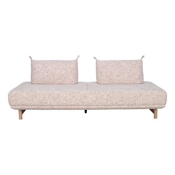 Studio 3 Seater Sofa with 2 Backrests in Emmy Fossil