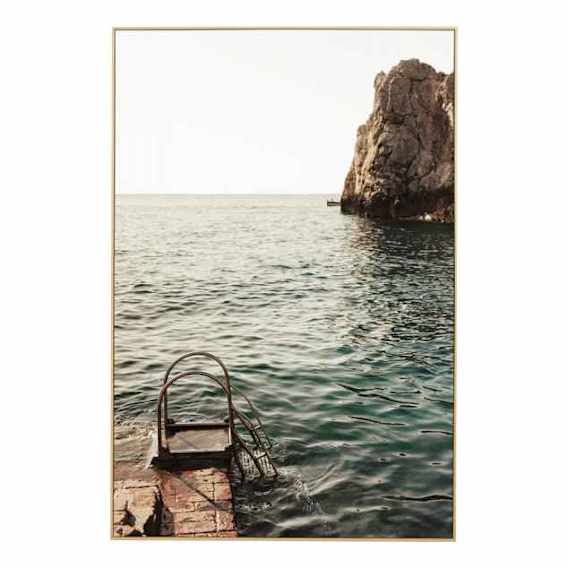 Capri Swim Box Framed Canvas in 42 x 62cm